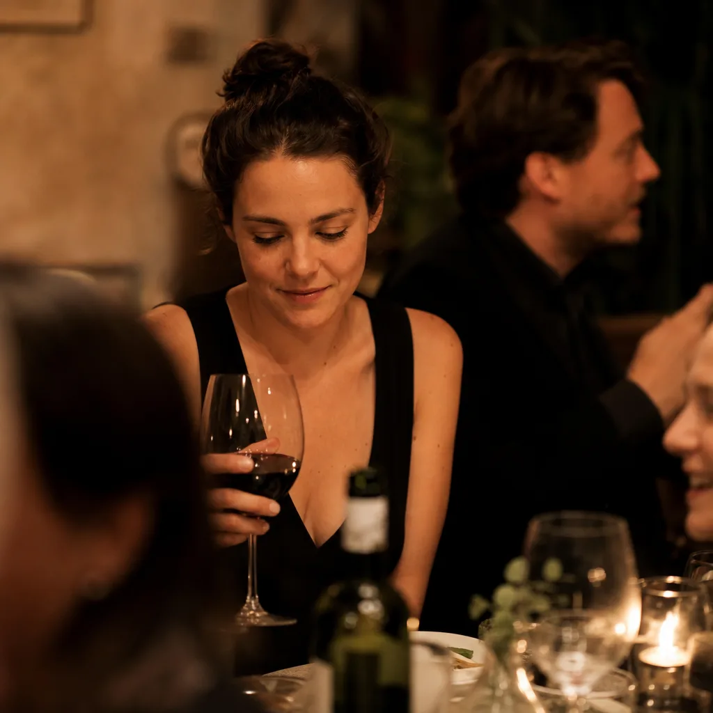 Sitting at a table, unheard